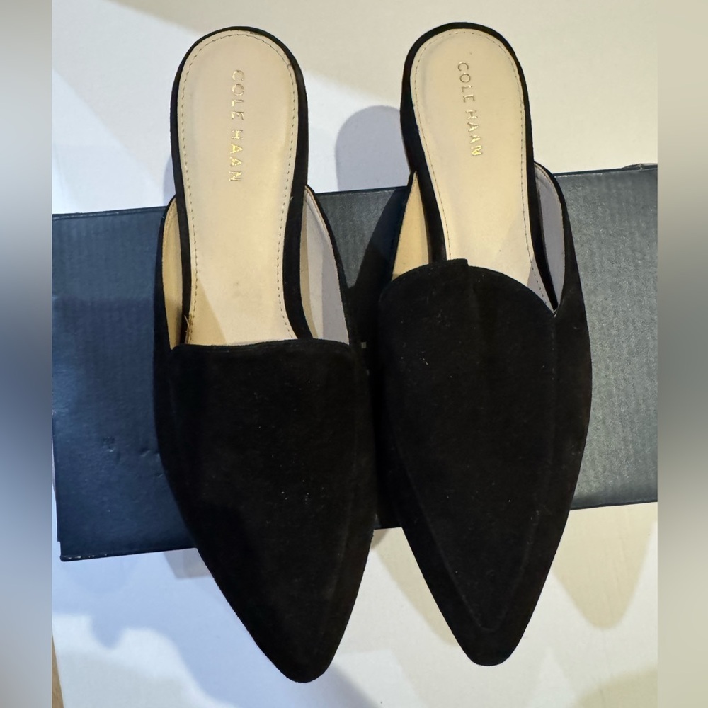Cole Haan Black Suede Piper Mule - Picture 6 of 15
